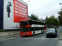 VKU Schnellbus S 30,Neoplan Doppelstock ,in Dortmund auf der K�nigsallee in Richtung Bergkamen.(05.09.2007)