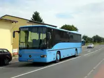 Mercedes-Benz O 550 (Integro) auf der Linie 286 nach Kamminke nahe vom Bahnhof Seebad Bansin.