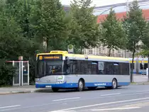 Solaris Urbino auf der Linie 89 nach Connewitz Kreuz am Hauptbahnhof.