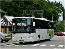 . SL 5014  Wegen Bauarbeiten auf der Eisenbahnstrecke zwischen Kautenbach und Ettelbr�ck vom 28.08. bis 12.09.2010 dient dieser Mercedes Integro, der Busfirma ROSS,(Sales Lentz Group), als Schienenersatzverkehrsshuttle zwischen den Bahnh�fen Clervaux und Ettelbr�ck. . 29.08.2010
