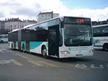 Mercedes-Benz O 530 G (Citaro) mit der neuen SUB-Lackierung in Nancy am 28.08.2010. Es handelt sich um den Wagen 374 vom Baujahr 2008.