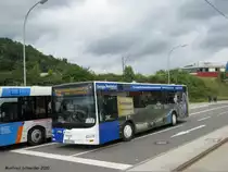 MAN Lions City am R�merkastel in Saarbr�cken. Der Bus geh�rt der Firma Bur Reisen, die im Auftrag f�r Saarbahn und Bus f�hrt.