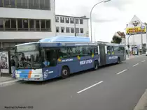 MAN Gelenkbus am Saarbr�cker R�merkastel. Der Bus geh�rt Saarbahn und Bus.