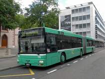 MAN Bus mit der Betriebsnummer 778 an der Haltestelle Claraplatz auf der Linie 38. Die Aufnahme stammt vom 29.08.2010.