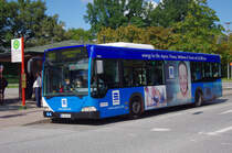 Hochbahn 2502 am 2.September 2010 am Glashtter Markt.
