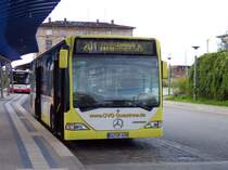 MB O 530 Citaro der OVG Gstrow am Bahnhof Gstrow auf der Linie 201 in Richtung Krankenhaus