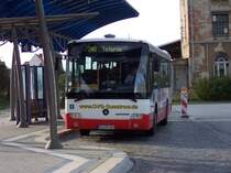 MB O 345 Connecto der OVG Gstrow am Bahnhof Gstrow auf der Linie 240 in Richtung Teterow ZOB