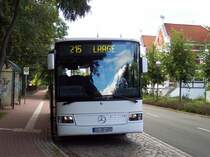 MB O 550 Integro der OVG Gstrow an der Haltestelle Laage Breesener Strae auf der Linie 215