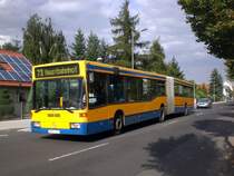 Mercedes-Benz O 405 N (Niederflur-Stadtversion) auf der Linie 73 nach Hauptbahnhof an der Haltestelle Dr.-Wilhem-Klz-Strae.