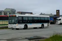 W�hrend auf dem Meer die Sonne scheint, liegt Bod� oft noch unter einer Nebeldecke, so auch am 1.7.2010, als diese Aufnahme entstand. 