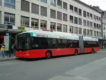 VB Biel Nr. 55 Hess/Vossloh Gelenktrolleybus am 24. Juli 2010 Biel, Guisanplatz