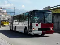 Ein Volvo Gelenkbus unterwegs in Bulle am 05.09.2010