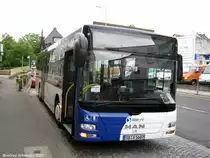 MAN Lions City in Saarbr�cken Dudweiler an der Haltestelle Dudoplatz. Die Aufnahme habe ich am 06.09.2010 gemacht.