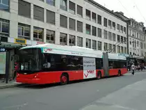 VB Biel Nr. 58 Hess/Vossloh Gelenktrolleybus am 24. Juli 2010 Biel, Guisanplatz