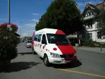 Wieland, Murten (TPF) Nr. 4/FR 64 Mercedes am 26. Juli 2010 Murten, Bahnhof