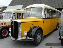 Postauto - Oldtimer Saurer am Saurer Treff in Niederbipp am 28.08.2010