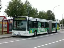 Mercedes-Benz O 530 II (Citaro Facelift) auf der Linie 4 nach Gro� L�dershagen an der Haltestelle Gr�nhufe.