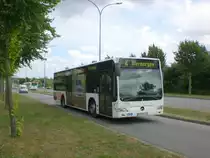 Mercedes-Benz O 530 II (Citaro Facelift) auf der Linie 4 nach Viermorgen an der Haltestelle Gr�nhufe.