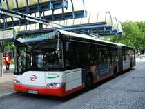 Solaris Urnino 18 ,Bogestra Linie 353 von Bochum Hbf./Bbf.
nach Castrop Rauxel - M�nsterplatz.(11.09.2007)