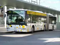 Der Citaro � Gelenkbus Nr 3 am Bahnhof Schaffhausen am 17/09/10.