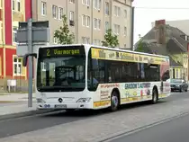 Mercedes-Benz O 530 II (Citaro Facelift) auf der Linie 2 nach Viermorgen an der Haltestelle Hafenstra�e. 

