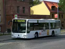 Mercedes-Benz O 530 II (Citaro Facelift) auf der Linie 6 nach Ostsee-Center an der Haltestelle Busbahnhof. 


