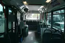 Wagen 4925 GVU Utrecht.
Hier ein Blich auf die Letzte Sitzreihe.
Ich find das man dort sehr tief sitz weil ja der Motor ein Paar Meter weiter vorn ist.
Aber sonst kann man mit einen AGG 300 sehr sch�n Fahren.