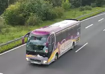 MAN Reisebus, auf der A2 am 19.09.2010.