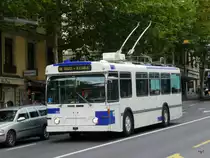 TL - FBW Trolleybus Nr.722 unterwegs als Fahrschule in Lausanne am 09.09.2010