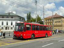 DPB Bratislava Nr. 6267 Skoda Trolleybus am 10. August 2010 Bratislava, Hodzovo Nam.
