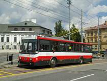 DPB Bratislava Nr. 6259 Skoda Trolleybus am 10. August 2010 Bratislava, Hodzovo Nam.