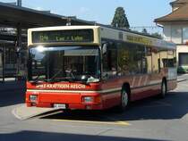 ASKA - MAN  Regiobus Nr.2  BE 28783  bei der Haltestelle beim Bahnhof von Spiez am 13.09.2007