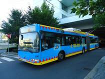 Linz Linien Nr. 206/L 3206 B Volvo Gelenktrolleybus am 10. August 2010 Linz, Bahnhof