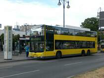 MAN Lion's City DD (Doppelstock) auf der Linie X21 nach U-Bahnhof Jakob-Kaiser-Platz am U-Bahnhof Kurt-Schumacher-Platz.