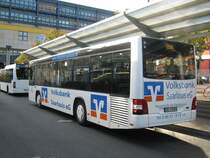 Ein neuer MAN LIONS CITY Bus der Firma Baron Reisen fhrt im Auftrag von Saar-Pfalz-Bus Linienverkehr in Saarbrcken.