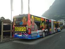 BSW Sargans Nr. 360/SG 308'601 Mercedes Citaro am 13. August 2010 Sargans, Bahnhof (mit Vollwerbung fr  Metroboutique )