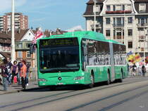 BVB - Mercedes Citaro  Nr.724  BS 6683 unterwegs auf der Linie 34 in der Stadt Basel am 12.09.2010