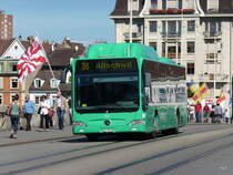 BVB - Mercedes Citaro  Nr.801  BS 2801 unterwegs auf der Linie 38 in der Stadt Basel am 12.09.2010