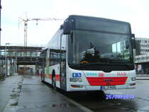 MAN Lino's City , RAB[DB] (Regionalverkehr-Alb-Bodensee), PNV Ulm.

Aufnahmeort: Ulm (ZOB)
Kennzeichen: UL-A 9604
Aufnahmedatum: 25.09.2010