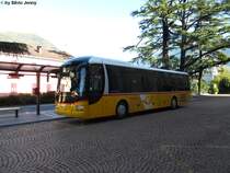 Postauto/PU Mutti GR 104 392 (MAN Lion's Regio R12) am 6.10.2010 beim Bhf. Bellinzona. PU Mutti ist der einzige Postautounternehmer der MAN Lion's Regio im Fahrzeugbestand hat, daneben haben nur noch die Regien Brig und Chur solche Fahrzeuge.