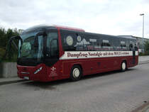 Molli-Bus wartet auf seinen nchsten Einsatz Richtung Ostseebad Rerik Aufgenommen bei der Haltestelle Rostock Hauptbahnhof/Sd am 12.10.10