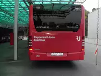 RJ-Mercedes Citaro Nr.201 im Vzo Depot in R�ti ZH am 9.10.10 