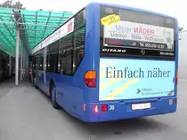 VZO-Mercedes Citaro NR.36 im Vzo Depot in R�ti ZH am 9.10.10