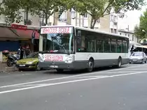 Der Citelis Line Nr 0089 dient als Fahrschule Wagen. Er f�hrt hier in St-Ouen am 01/10/10.