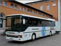 Setrea �berlandbuss mit H�nger steht am 15.09.2010 beim Bahnhof in Passau.