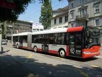 Solaris Dieselbus Nr. 336 in der Technikumstrasse. Der Baum links war am 27.6.2010 noch nicht abgeholzt.