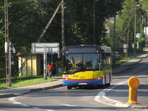 Solaris Urbino 12 (704) als ein Bus der Linie 8. Soczewka bei Płock, 21.08.2010.