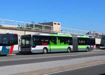 Citaro Hybridbus EvoBus MB 0530 G Bluetec Hybrid beim Bahnhof Schiedam-Centrum am 11.10.10.
Die RET hat 2 Gelenkbusse als Probefahrzeug beschafft. 
