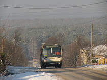 Ikarus 415.14F (66) als ein Bus der Linie 67. Biskupice bei Częstochowa, 11.01.2009.