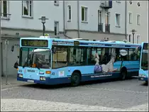 Mercedes Benz Niederflurbus aufgenommen in den Strassen von Passau am 16.09.2010.